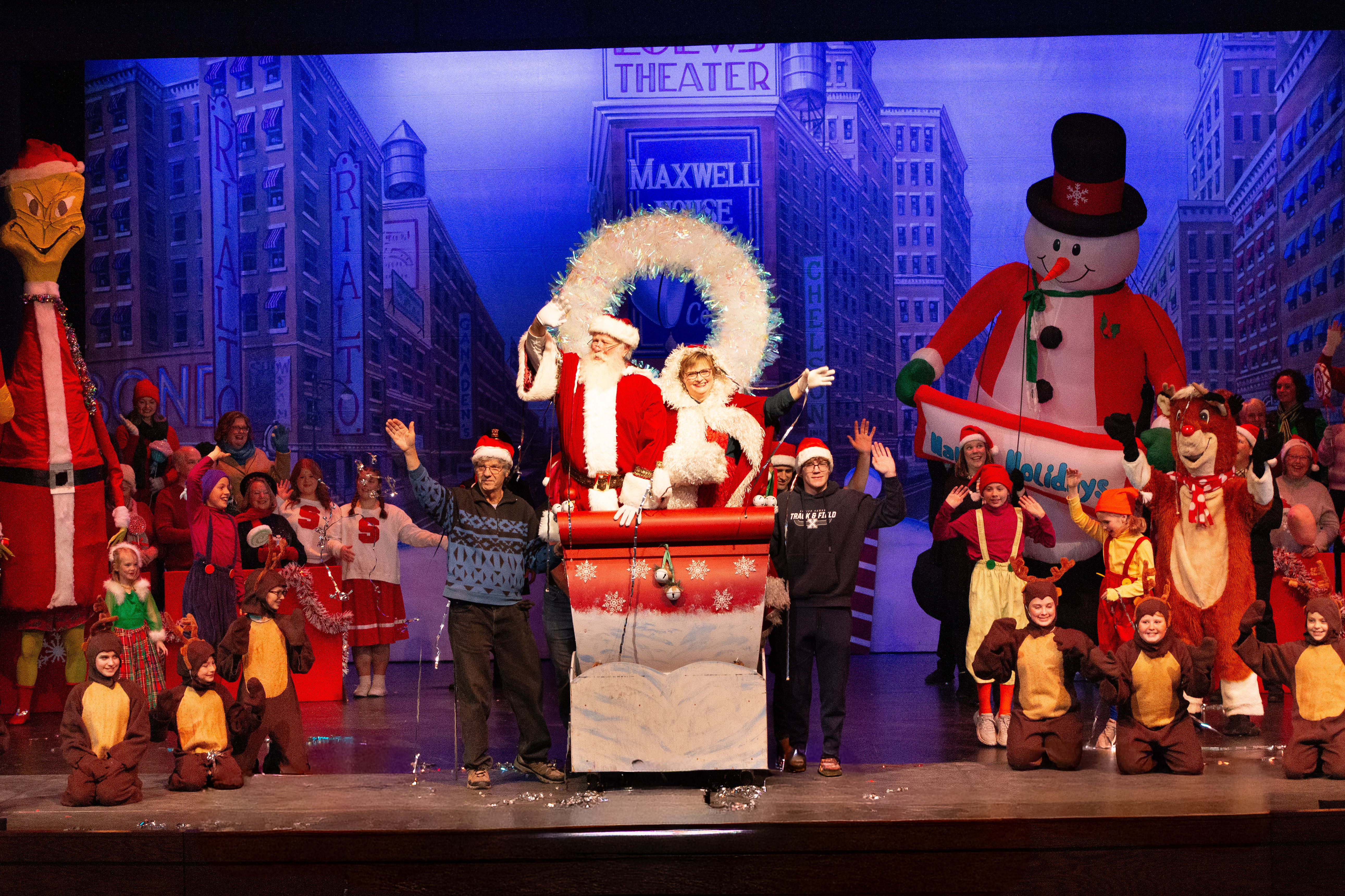 New York style Christmas parade